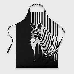 Фартук кулинарный Жидкая зебра, цвет: 3D-принт