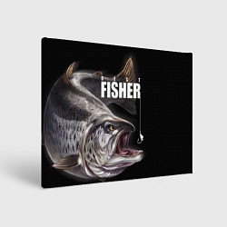 Холст прямоугольный Лучший рыбак, цвет: 3D-принт