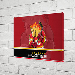 Холст прямоугольный Calgary Flames, цвет: 3D-принт — фото 2