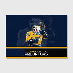 Холст прямоугольный Nashville Predators, цвет: 3D-принт — фото 2