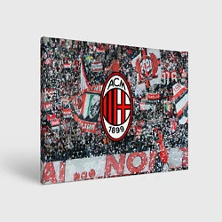 Холст прямоугольный Milan FC, цвет: 3D-принт
