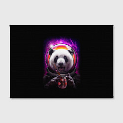Холст прямоугольный Panda Cosmonaut, цвет: 3D-принт — фото 2