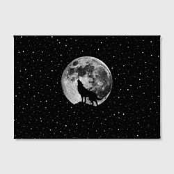 Холст прямоугольный Лунный волк, цвет: 3D-принт — фото 2