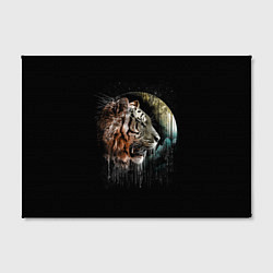 Холст прямоугольный Космический тигр, цвет: 3D-принт — фото 2