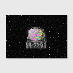 Холст прямоугольный Цветочный астонавт, цвет: 3D-принт — фото 2