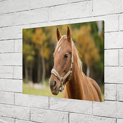 Холст прямоугольный Взгляд лошади, цвет: 3D-принт — фото 2