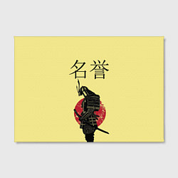 Холст прямоугольный Японский самурай (честь), цвет: 3D-принт — фото 2