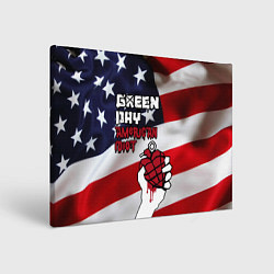 Холст прямоугольный Green Day American Idiot, цвет: 3D-принт