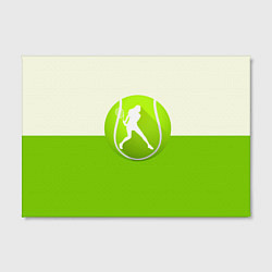 Холст прямоугольный Символ теннисиста, цвет: 3D-принт — фото 2