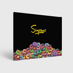 Холст прямоугольный Simpsons Donuts, цвет: 3D-принт