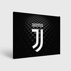 Холст прямоугольный FC Juventus: Black Lines, цвет: 3D-принт