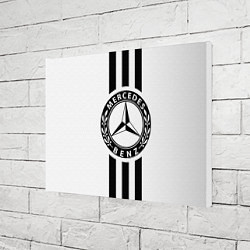 Холст прямоугольный Mercedes-Benz White, цвет: 3D-принт — фото 2