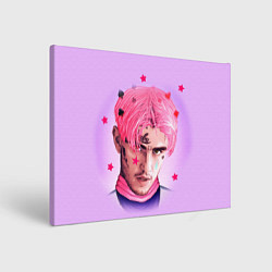 Холст прямоугольный Lil Peep: Pink Edition, цвет: 3D-принт