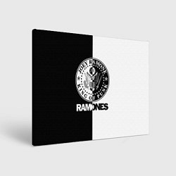 Холст прямоугольный Ramones B&W, цвет: 3D-принт