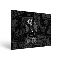 Холст прямоугольный AC/DC: Black Devil, цвет: 3D-принт