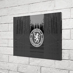 Холст прямоугольный FC Chelsea: Grey Abstract, цвет: 3D-принт — фото 2