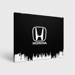 Холст прямоугольный Honda: Black Side, цвет: 3D-принт