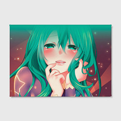 Холст прямоугольный Miku Ahegao, цвет: 3D-принт — фото 2