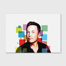 Холст прямоугольный Илон Маск, цвет: 3D-принт — фото 2