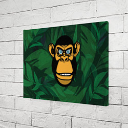 Холст прямоугольный Тропическая горилла, цвет: 3D-принт — фото 2