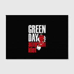 Холст прямоугольный Green Day: American Idiot, цвет: 3D-принт — фото 2