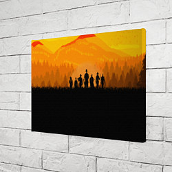 Холст прямоугольный Red Dead Redemption: Orange Sun, цвет: 3D-принт — фото 2