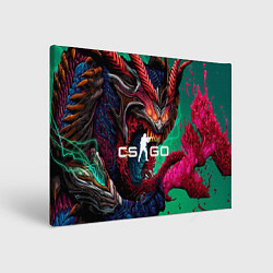 Холст прямоугольный CS GO hyper beast skin, цвет: 3D-принт