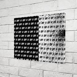 Холст прямоугольный Off-White: Black & White, цвет: 3D-принт — фото 2