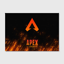 Холст прямоугольный Apex Legends: Orange Flame, цвет: 3D-принт — фото 2
