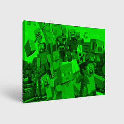 Холст прямоугольный Minecraft game characters, цвет: 3D-принт