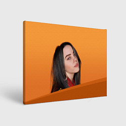 Холст прямоугольный BILLIE EILISH: Orange Mood, цвет: 3D-принт