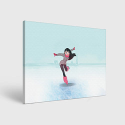 Холст прямоугольный Фигурное катание, цвет: 3D-принт