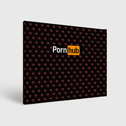 Холст прямоугольный PornHub, цвет: 3D-принт