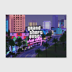 Холст прямоугольный Grand Theft Auto Vice City, цвет: 3D-принт — фото 2