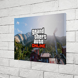 Холст прямоугольный GTA Online, цвет: 3D-принт — фото 2