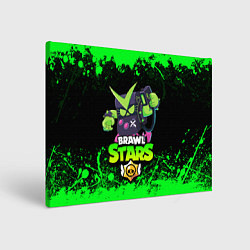 Холст прямоугольный BRAWL STARS VIRUS 8-BIT, цвет: 3D-принт