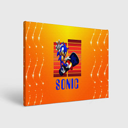 Холст прямоугольный Sonic - Соник, цвет: 3D-принт