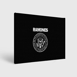 Холст прямоугольный RAMONES, цвет: 3D-принт