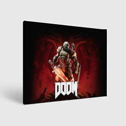 Холст прямоугольный Doom, цвет: 3D-принт
