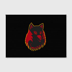 Холст прямоугольный Wolf Logo, цвет: 3D-принт — фото 2