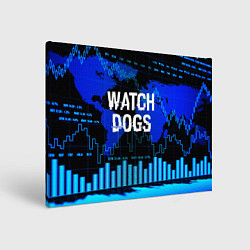 Холст прямоугольный Watch Dogs, цвет: 3D-принт