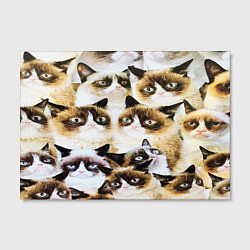 Холст прямоугольный КОТ МЕМ, цвет: 3D-принт — фото 2