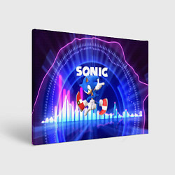 Холст прямоугольный SONIC СОНИК, цвет: 3D-принт