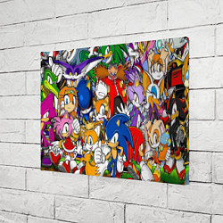 Холст прямоугольный Sonic, цвет: 3D-принт — фото 2