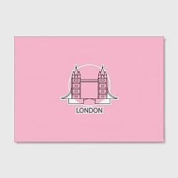 Холст прямоугольный Лондон London Tower bridge, цвет: 3D-принт — фото 2