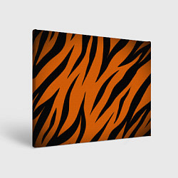 Холст прямоугольный Текстура тигра, цвет: 3D-принт