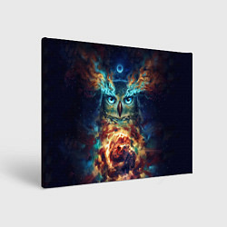 Картина прямоугольная Сова Космос