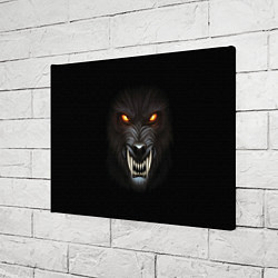 Холст прямоугольный Злой Волк, цвет: 3D-принт — фото 2