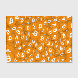 Холст прямоугольный Я БИТКОИН I AM BITCOIN, цвет: 3D-принт — фото 2
