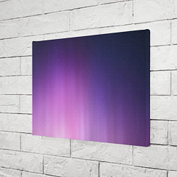 Холст прямоугольный Северное сияние фиолетовый, цвет: 3D-принт — фото 2